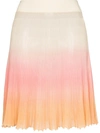 Jacquemus La Jupe Helado Ombré Knitted Skirt In Pink