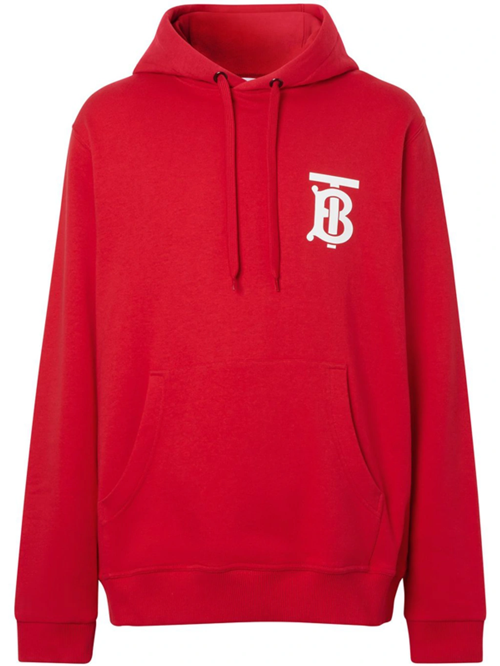 Red burberry hoodie sale