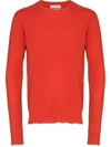 Bottega Veneta Men's Core Cashmere Crewneck Sweater In Red