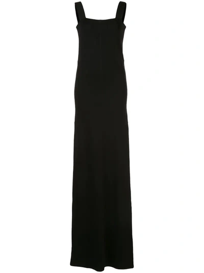 Lemaire Slim-fit Maxi Dress In Black