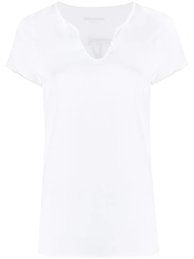 Zadig & Voltaire Tunisien Graphic-print Cotton-jersey T-shirt In White
