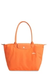 Longchamp Le Pliage Club Large Nylon Shoulder Tote Bag In Orange