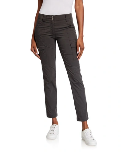 Anatomie Summer Kate Honiera Skinny Cargo Pants In Anthracite