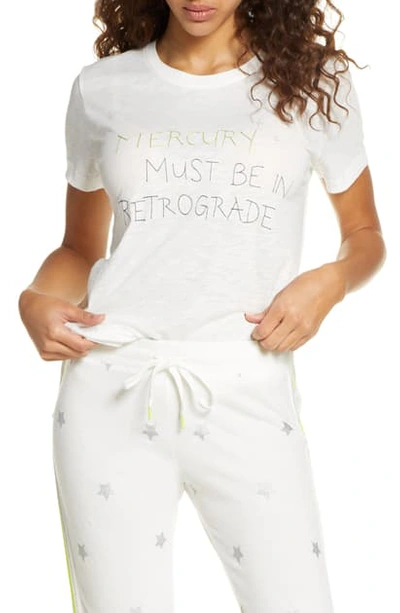 Pj Salvage Neon Pop Retrograde Typographic T-shirt In Ivory
