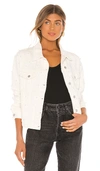 Superdown Pearl Denim Jacket In White