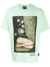 Versace Jeans Couture Logo Print T-shirt In Green
