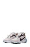Nike Women's React Element 55 Sneakers In Barely Rose/ White/ Blue