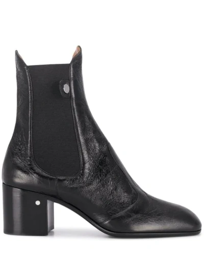 Laurence Dacade Block-heel Calf-leather Boots In Black