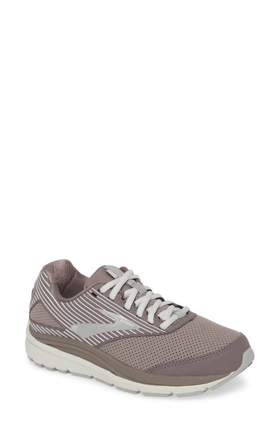Brooks Addiction Walking Shoe In Shark/ Alloy/ Oyster