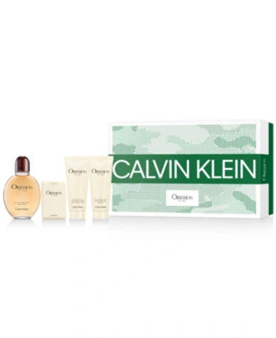 Calvin Klein Men's 4-pc. Obsession Eau De Toilette Gift Set