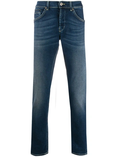 Dondup Stone Washed Skinny Jeans In Blue