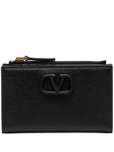 Valentino Garavani Vlogo Coin Purse In Black