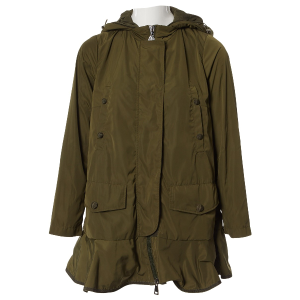 khaki moncler coat