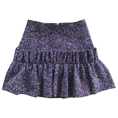 Pre-owned Philosophy Di Lorenzo Serafini Tweed Mini Skirt In Multicolour