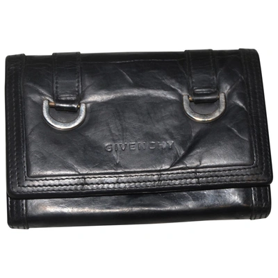 Pre-owned Givenchy Leather Purse In Black