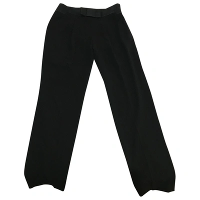 Pre-owned Claudie Pierlot Black Polyester Trousers