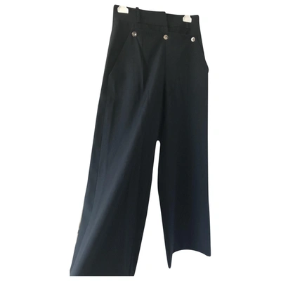 Pre-owned Balenciaga Wool Trousers In Black