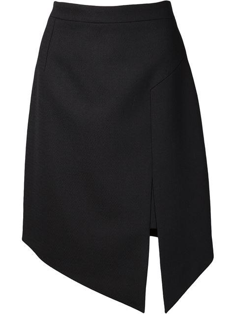 Saint Laurent Asymmetric Detail Skirt | ModeSens