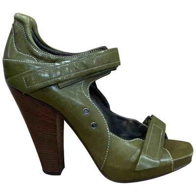 Pre-owned Barbara Bui Leather Heels In Khaki