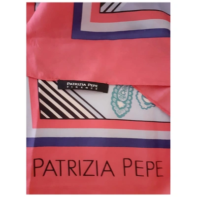 Pre-owned Patrizia Pepe Silk Neckerchief In Multicolour