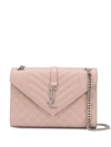 Saint Laurent Envelope Shoulder Bag In Pink