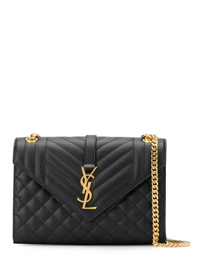 Saint Laurent Envelope Bag Medium In Black