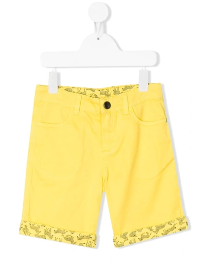 Paul Smith Junior Schmale Teen Jeans-shorts In White