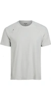 Rhone Reign Tech Short Sleeve T-shirt In Light Gray Marle Print