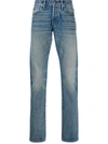 Tom Ford Faded-effect Straight-leg Jeans In Blue