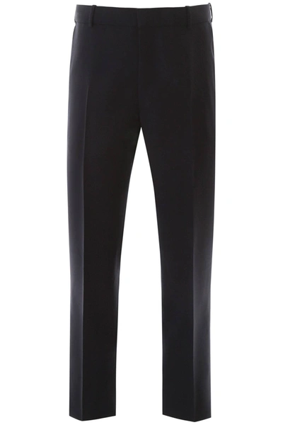 Alexander Mcqueen Classic Trousers In Blue