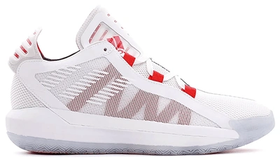Pre-owned Adidas Originals  Dame 6 Dame Time In Cloud White/scarlet/core Black