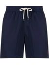 Polo Ralph Lauren Logo-embroidered Swimming Trunks In Blue