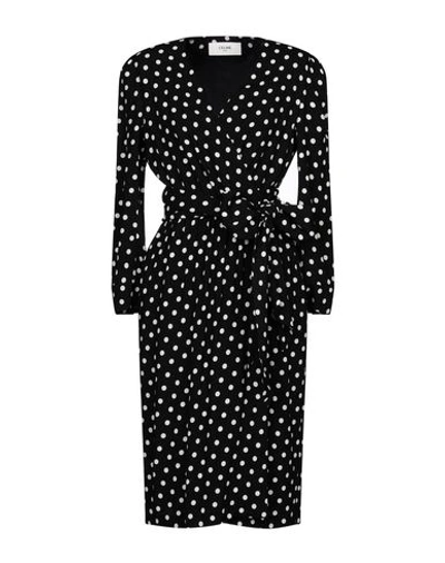Celine Midi Dresses In Black