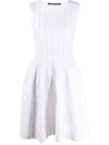 Antonino Valenti Flared Sleeveless Dress In White