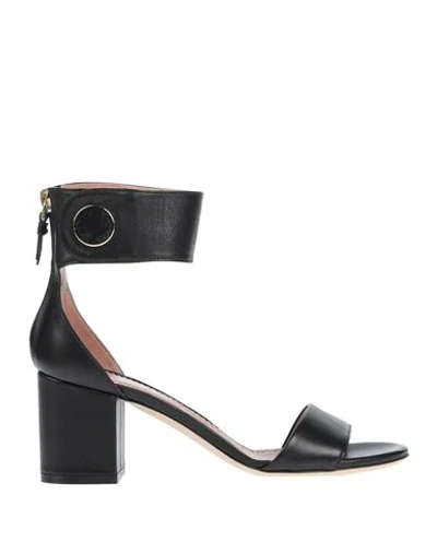 Twinset Sandals In Black