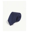 Ted Baker Stripe Micro Pattern Silk Tie In Navy