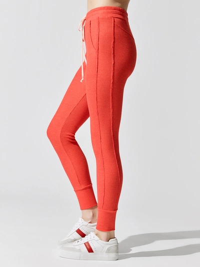 Twenty Montreal Everest Thermal Pant In Heather Solar Red