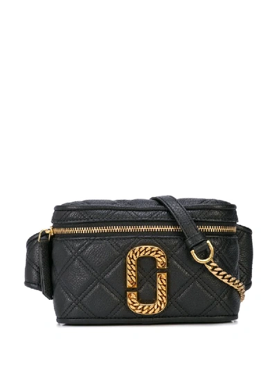 Marc Jacobs The Leather Status Belt Bag In Black