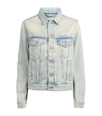 Off-white Cotton Washed Denim Jacket