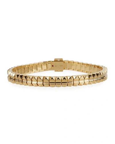 Roberto Coin Rock And Diamonds 18k Yellow Gold Bracelet, 6.6"