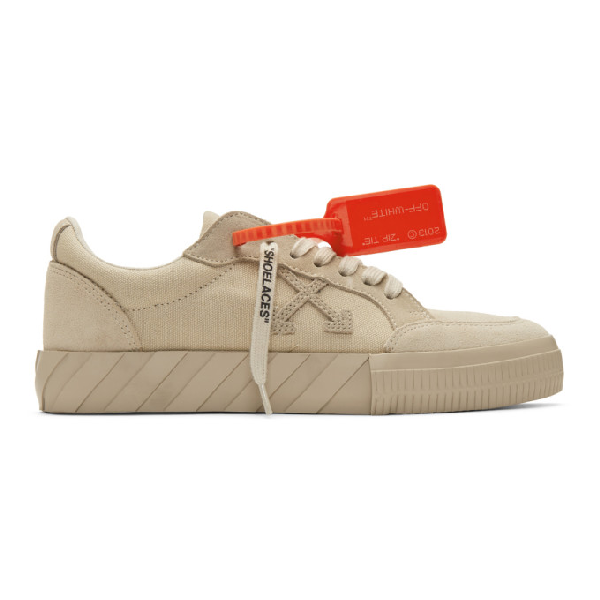 off white vulc low canvas