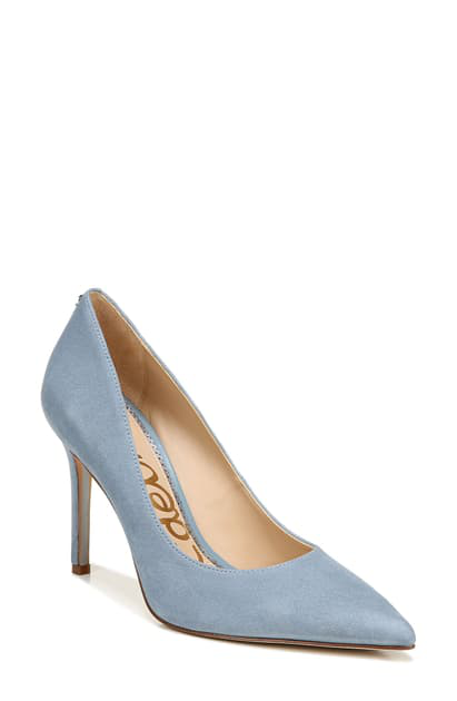 Sam Edelman Women's Hazel Pointed Toe High-heel Pumps In Smokey Blue ...