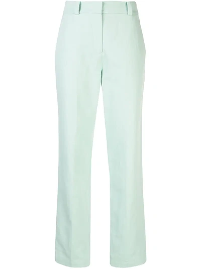 A.l.c Lennox High Waist Cotton & Linen Pants In Mente