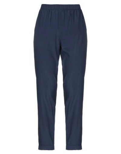 Le Tricot Perugia Casual Pants In Dark Blue