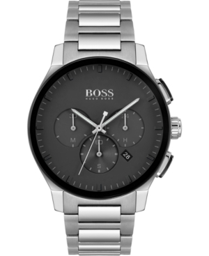 mens silver hugo boss watch