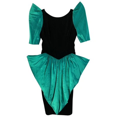 Pre-owned Pierre Balmain Velvet Mid-length Dress In Multicolour