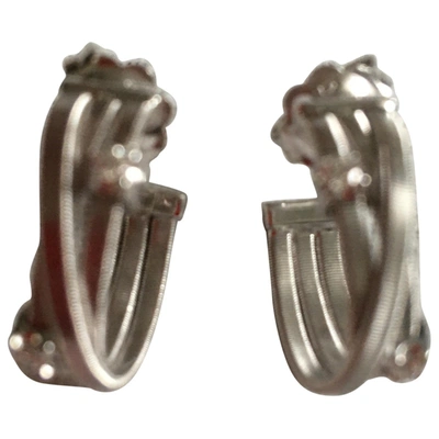 Pre-owned Marco Bicego White Gold Earrings In Silver