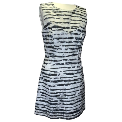 Pre-owned Milly Mini Dress In Navy