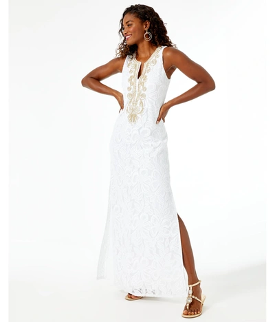 maxi dress with peplum GOLDEN BEIGE PEPLUM TRUMPET BEADED DRESS | CULT MIA