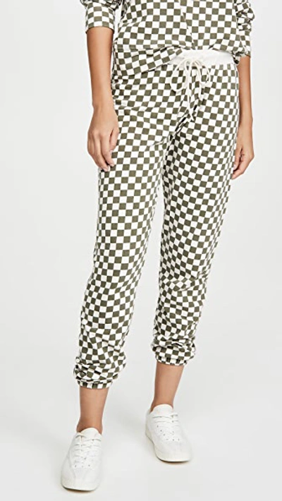 Splits59 Charlie Sweatpants In Vintage White/army Check